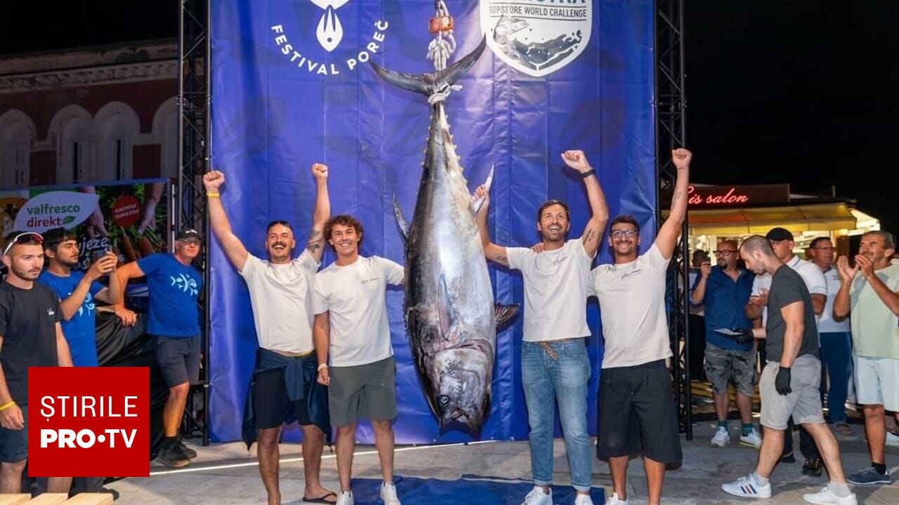 Un ton de peste 160 de kilograme a fost capturat în Croația: o luptă de 36 de minute pentru un premiu major