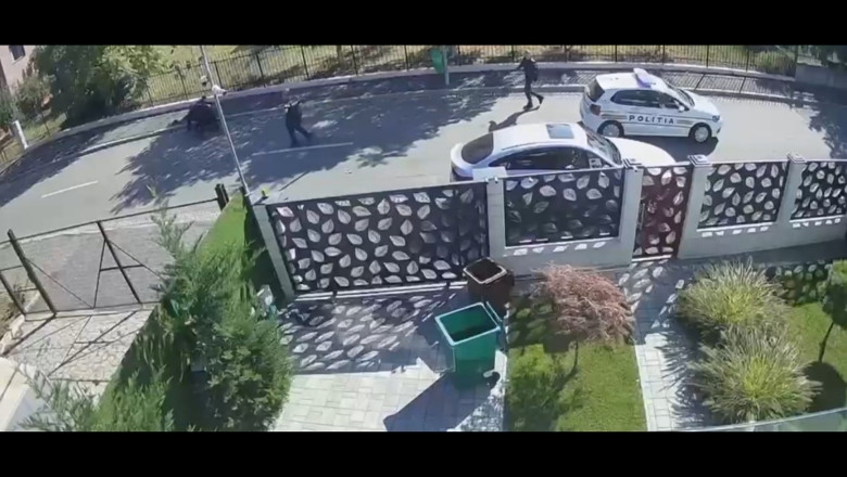 Scene tensionate în Sectorul 6: Un suspect a amenințat polițiștii cu un cuțit după un furt