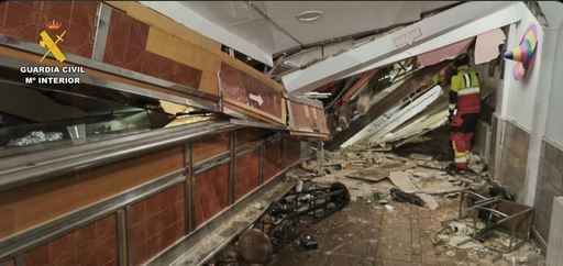 Prăbușire tragică a unui bar în Spania: zeci de persoane au fost blocate sub dărâmături