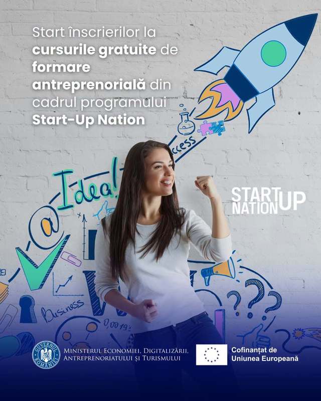Tinerii pot accesa finanțări de 250.000 de lei prin programul Start-Up Nation