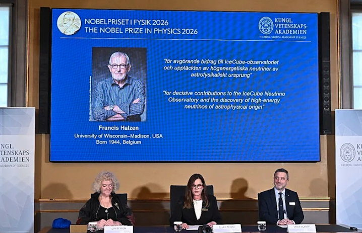Francis Halzen primește Premiul Nobel pentru Fizică 2026 pentru descoperirile legate de neutrini