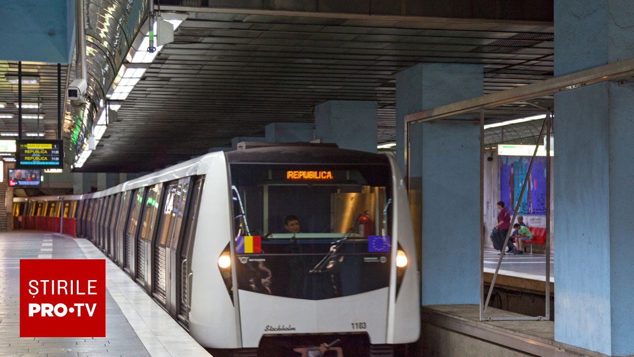 Incident grav la metroul din București: o femeie de 24 de ani a fost lovită de tren în stația Ștefan cel Mare
