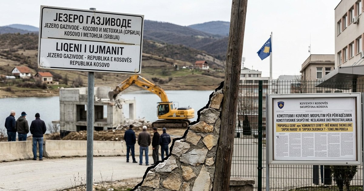 Tensiuni în Kosovo: Dispută semantică și demolări în zona Gazivode