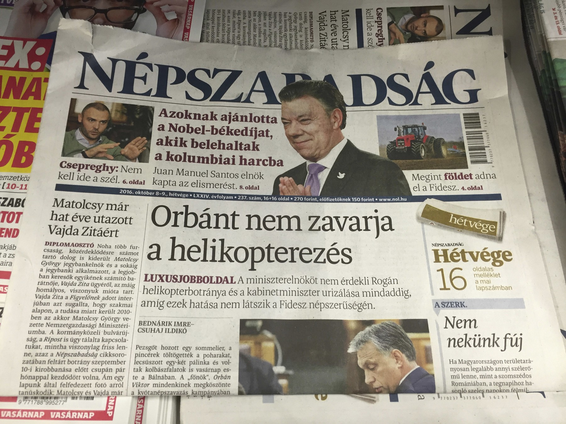 Cotidianul Nepszabadsag din Ungaria revine pe piață sub o nouă formă de distribuție