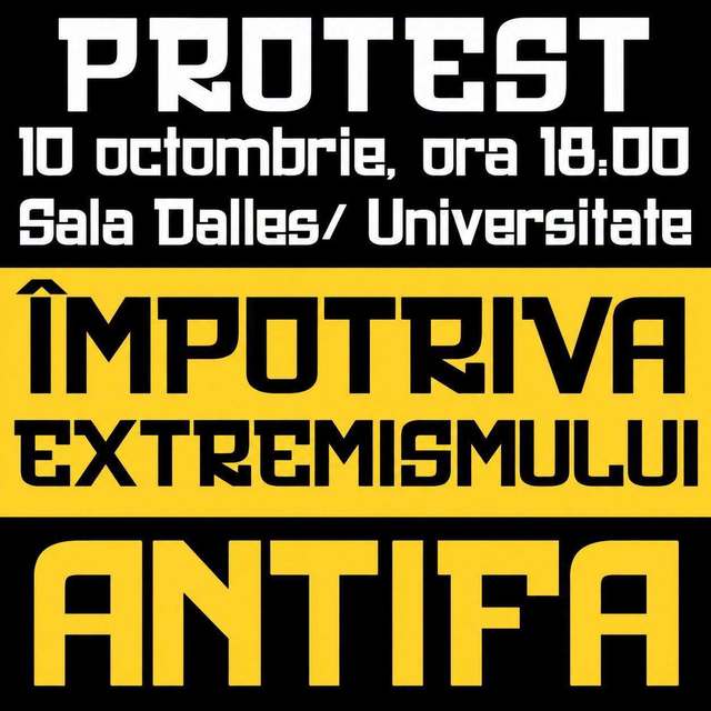 Manifestație organizată de ultrași în centrul Bucureștiului sub pretextul luptei împotriva extremismului politic