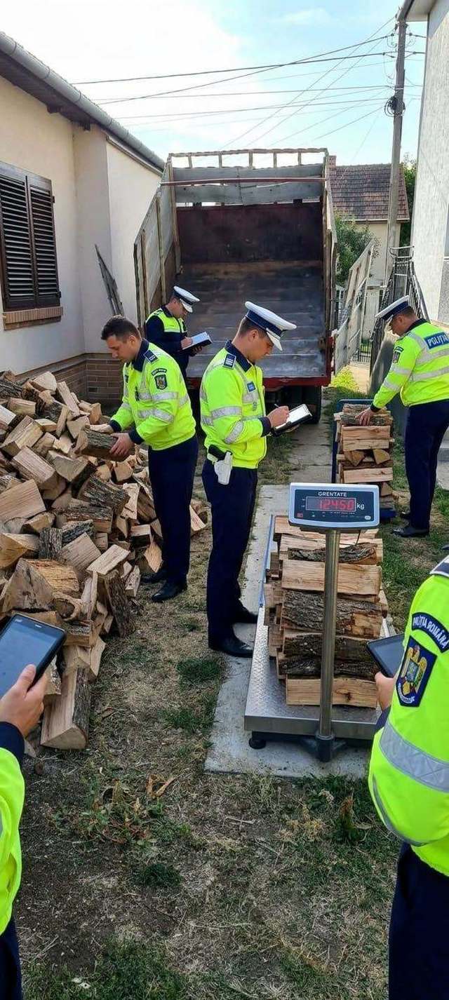 Polițiștii din Satu Mare sunt obligați să cântărească lemnele pentru încălzire, conform Sindicatului Europol