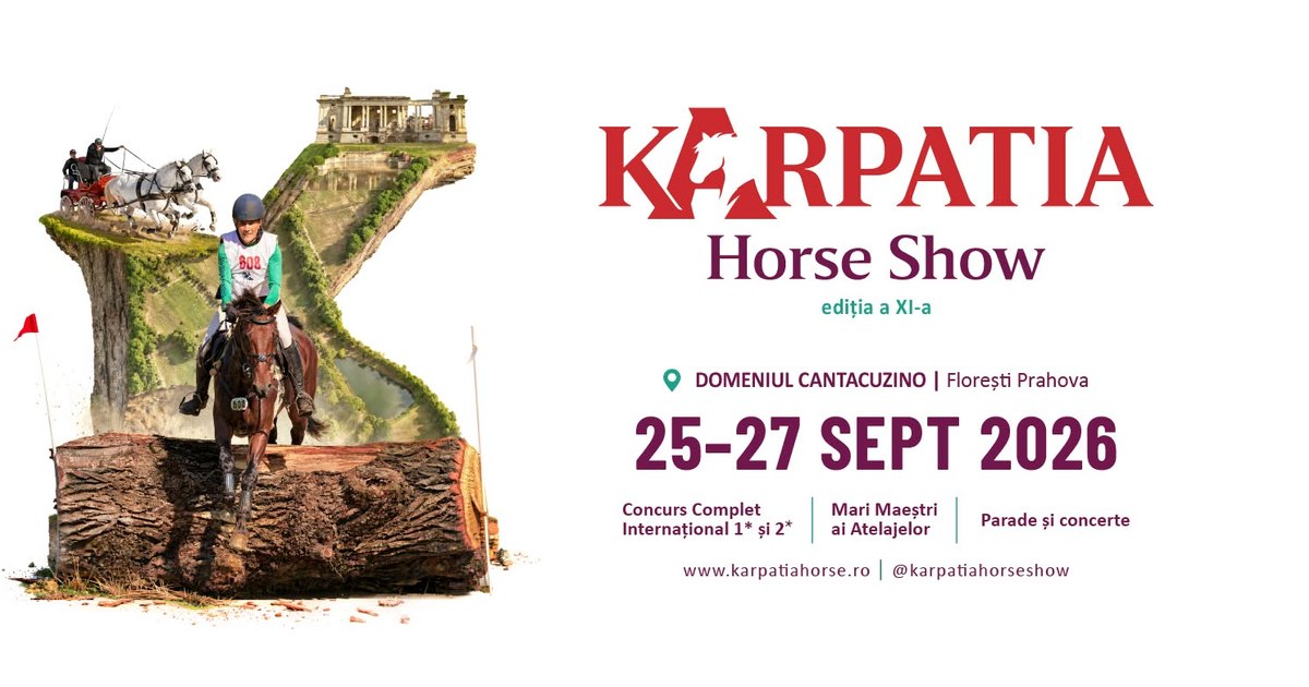 Karpatia Horse Show 2026: eveniment ecvestru și cultură la Domeniul Cantacuzino