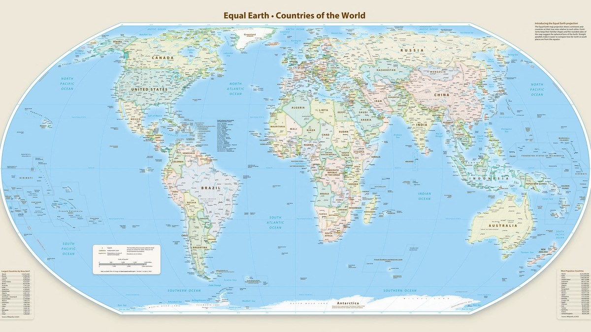 De ce Africa pare mai mică pe hărțile lumii? Schimbarea proiecției cartografice susținută de ONU