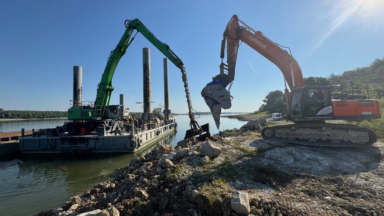 Transportul de mărfuri pe Dunăre către Portul Constanța a fost reluat după o săptămână de blocaj